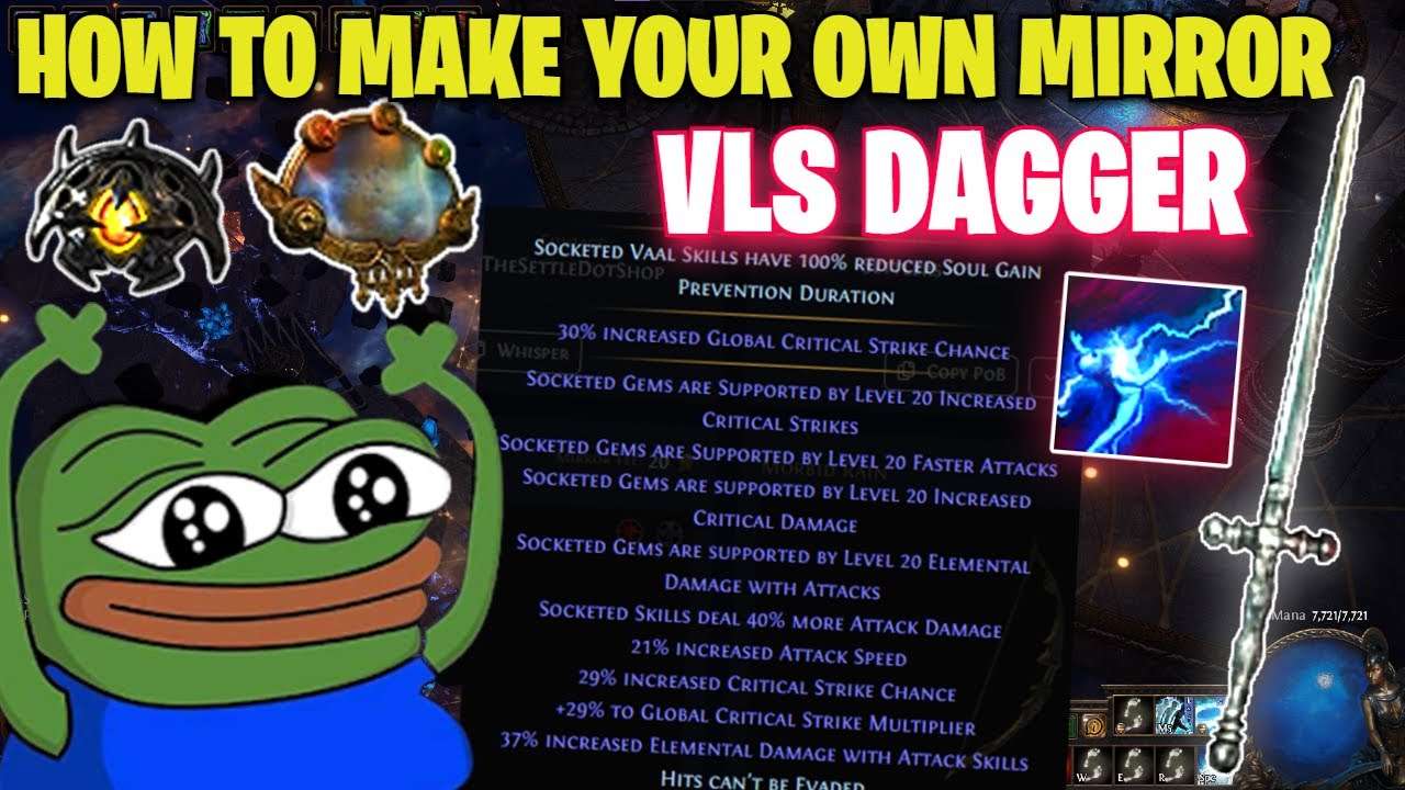 HOW TO CRAFT YOUR OWN MIRROR VLS 12 LINK DAGGER UNDER 150 DIVINES [ Path of Exile 3.25 ]