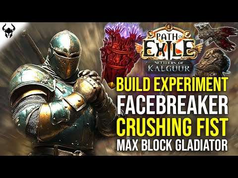 NOT SURE IF GOOD OR BAD! Facebreaker Crushing Fist Gladiator | PoE 3.25 Settlers of Kalguur