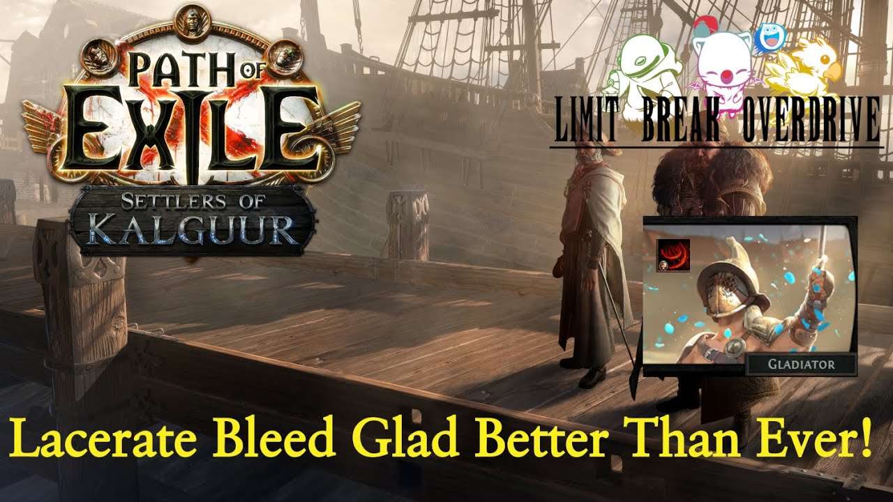 [POE] Lacerate Bleed Gladiator League Starter Build Guide - 3.25 Settlers of Kalguur